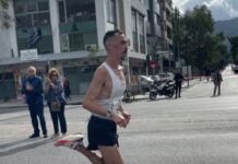 Ο Κώστας Σταμούλης του ΓΑΣ Αγρινίου στην 2η θέση του 42ου Αυθεντικού Μαραθωνίου της Αθήνας!