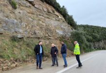 Αποκαταστάθηκε η κυκλοφορία στο Μακρυνόρος μετά την κατολίσθηση (φωτο – video)